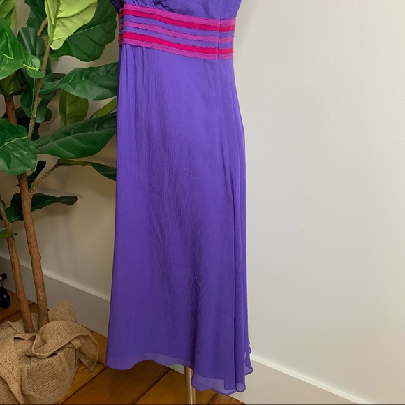 Boden Purple Silk Dress - Picture 7 of 10